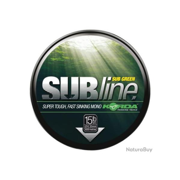KORDA MONO LIGNE SUBLINE ULTRA TOUGH 1000M KORDA Vert 10lb