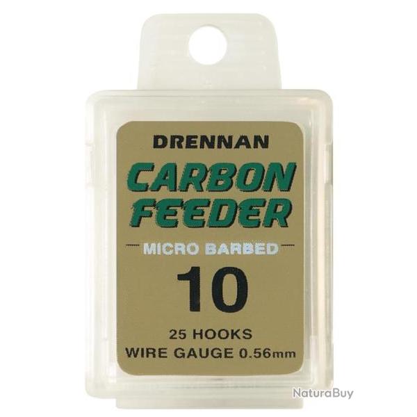 DRENNAN HAME�ONS CARBON FEEDER BARBED BOX 25PCS 10
