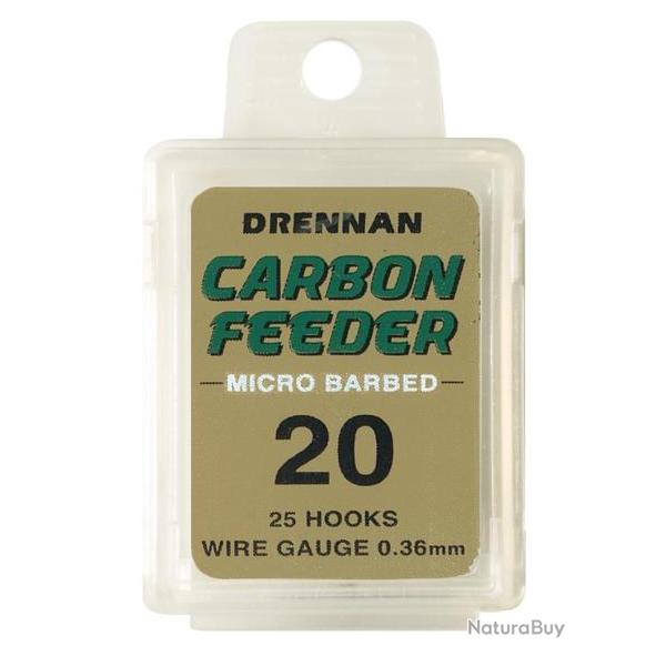 DRENNAN HAME�ONS CARBON FEEDER BARBED BOX 25PCS 20