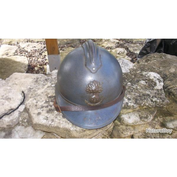 beau casque adrian mod 15 infanterie coloniale 14/18