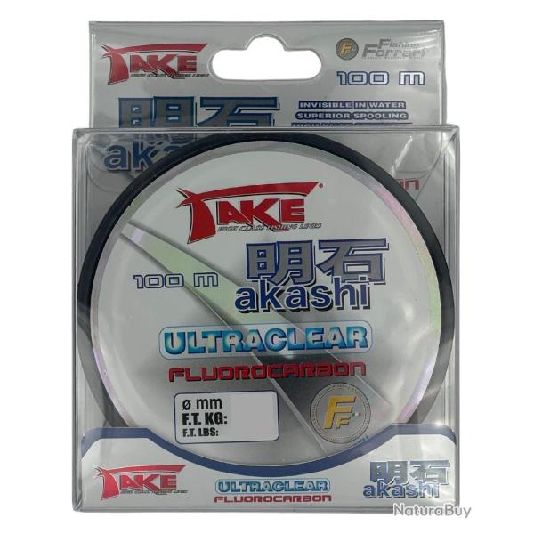 LINEAEFFE FIL DE P�CHE TAKE AKASHI ULTRACLEAR 100M LINEAEFFE 0,12mm 100m