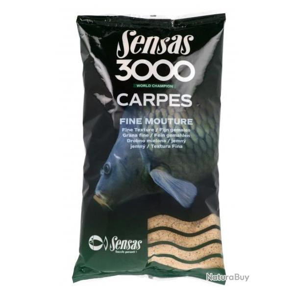 SENSAS AMORCE 3000 CARPES FINE MOUTURE 1KG SENSAS