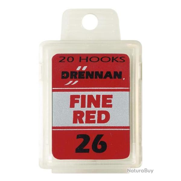 DRENNAN HAME�ONS FINE RED BARBED BOX 20PCS 26