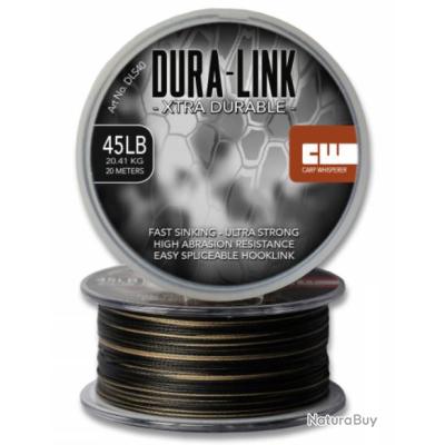 CARP WHISPERER - LIGNE / LEADER DURA LINK Silt 45lb