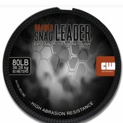 CARP WHISPERER - TRESSEE BRAIDED SNAG LEADER Silt