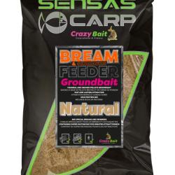 SENSAS AMORCE UK BREAM FEEDER NATURAL 2KG SENSAS