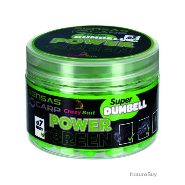SENSAS SUPER DUMBELL 7MM POWER GREEN 80G