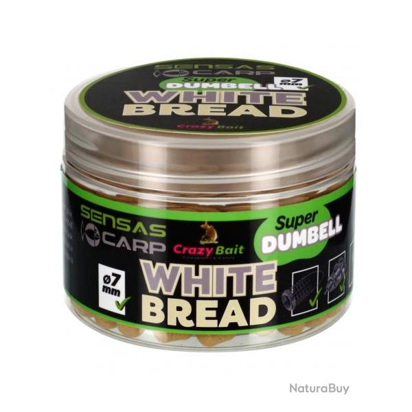 SENSAS SUPER DUMBELL 7MM WHITE BREAD 80G