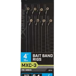 MATRIX BAS DE LIGNE MXC-3 BAIT BAND RIGS 4"/10CM 0,18mm 14 10cm
