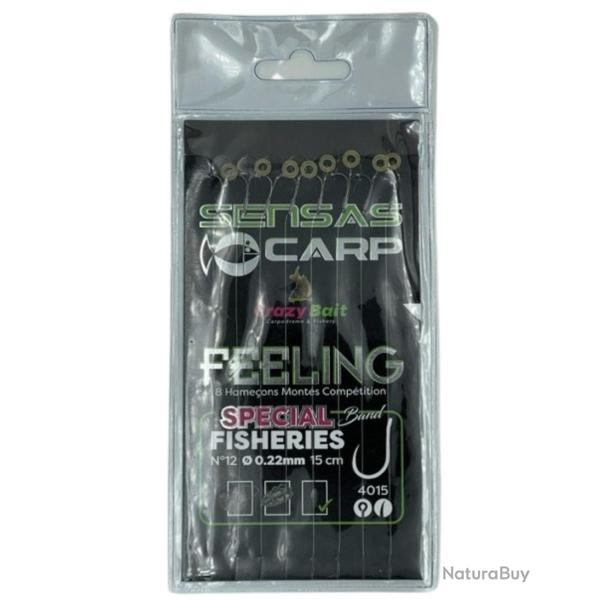 SENSAS BAS DE LIGNE MONTEES METHOD CRAZY BAIT 4015 SENSAS 0,22mm 12