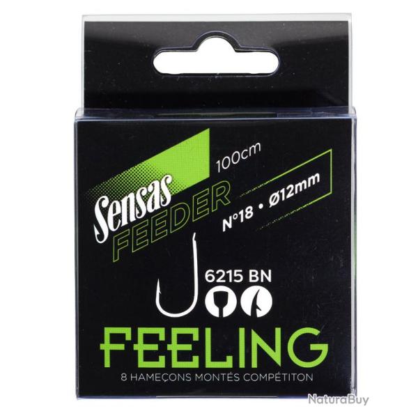 SENSAS BAS DE LIGNE FEEDER HAME�ONS MONTES 6215 BN 100CM 0,14mm 16