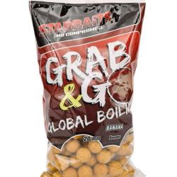 STARBAITS BOUILLETTES GRAB&GO GLOBAL BOILIES BANANA CREAM 20MM STARBAITS 2kg500 20mm
