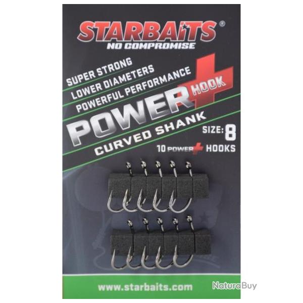 STARBAITS - HAME�ON POWER HOOK CURVED SHANK 8