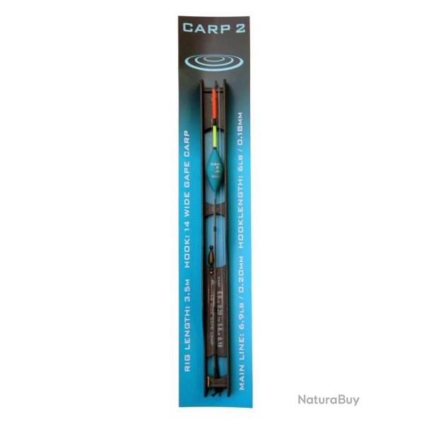 DRENNAN LIGNES MONT�ES CARP 2 POLE RIGS DRENNAN 0,40gr 0,20mm 14