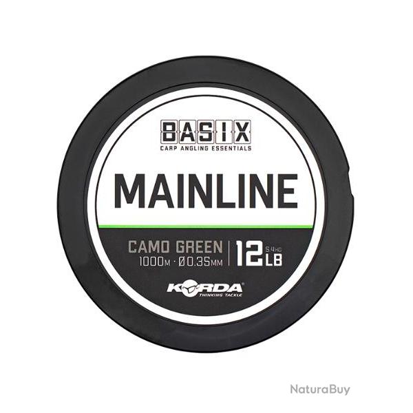 BASIX MONO MAINLINE CAMO GREEN 1000M 0.35mm 1000m