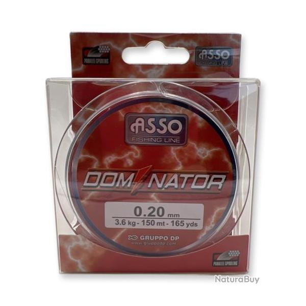 ASSO FIL DE P�CHE NYLON DOMINATOR 150M ASSO 0,12mm 150m