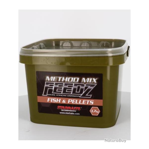STARBAITS AMOR�E FEEDZ METHOD FISH & PELLETS 1KG700 STARBAITS