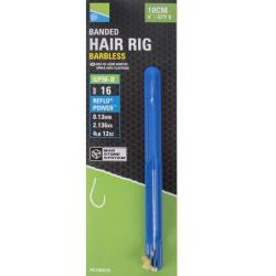 PRESTON BAS DE LIGNE MAG STORE GPM-B BANDED HAIR RIGS 4"/10CM 0,13mm 16 4''/10cm