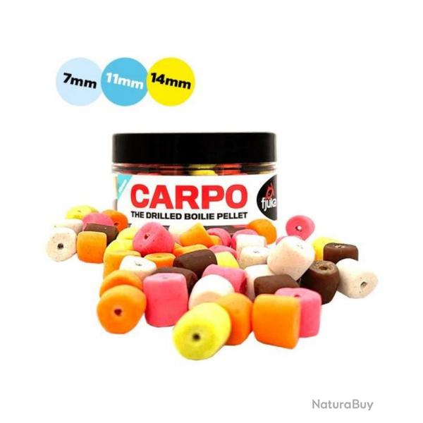 FJUKA BAIT PELLET CARPO FLUORO DRILLED FJUKA BAIT 14mm