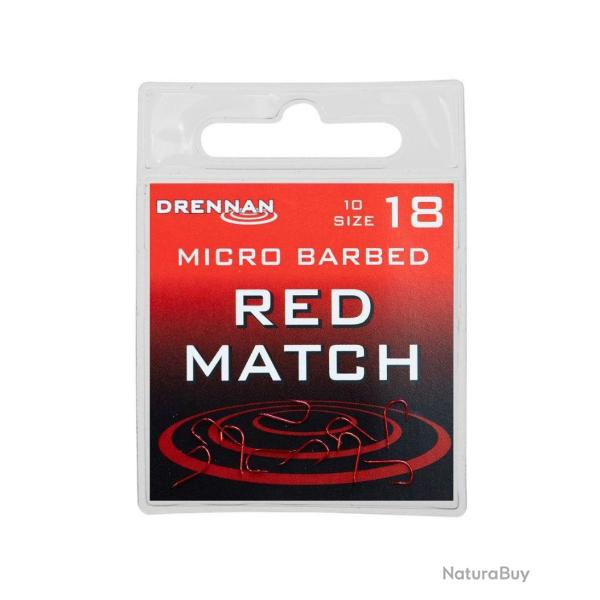 DRENNAN HAME�ONS RED MATCH BARBED 10PCS DRENNAN 18