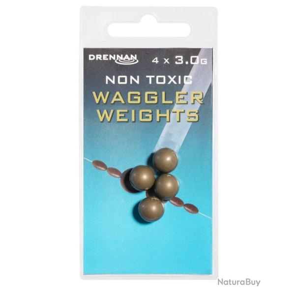 DRENNAN PLOMBS WAGGLER WEIGHT - NON TOXIQUES DRENNAN 3 gr