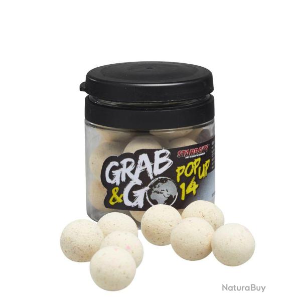 STARBAITS POP UP GRAB & GO GLOBAL MEGA FISH 14MM BLANC 20GR STARBAITS
