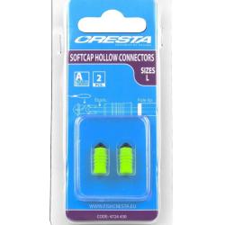 CRESTA &Eacute;LASTIQUE SOFT CAP HOLLOW CONNECTORS CRESTA Large Vert clair