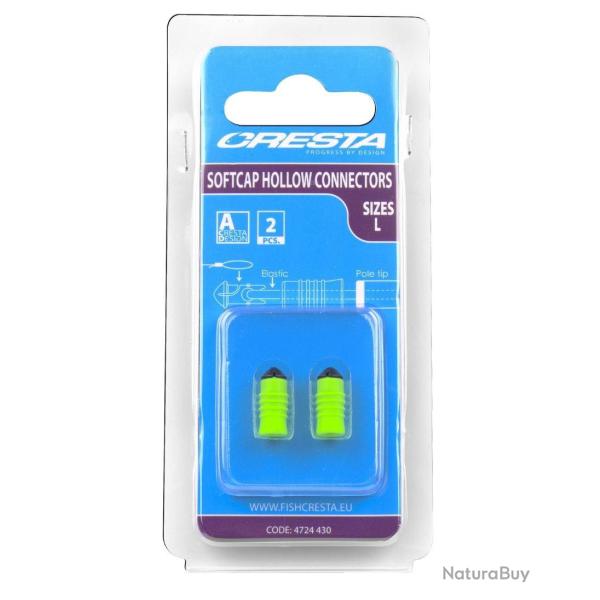 CRESTA LASTIQUE SOFT CAP HOLLOW CONNECTORS CRESTA Large Vert clair