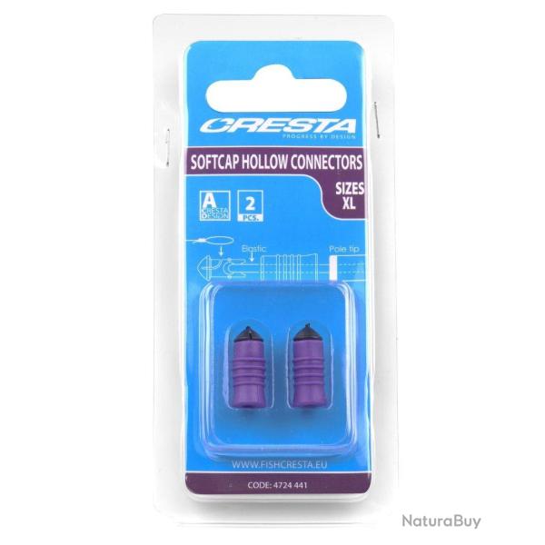 CRESTA LASTIQUE SOFT CAP HOLLOW CONNECTORS CRESTA XLarge Mauve