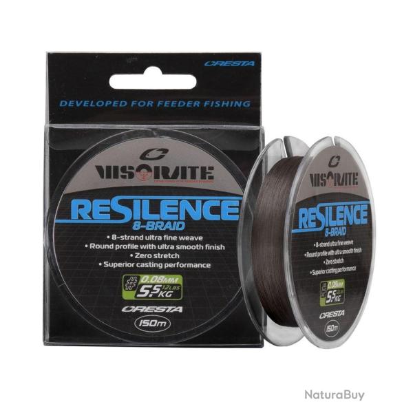 CRESTA FIL DE P�CHE RESILENCE 8 - BRAID 150M CRESTA 0,08mm 150 m