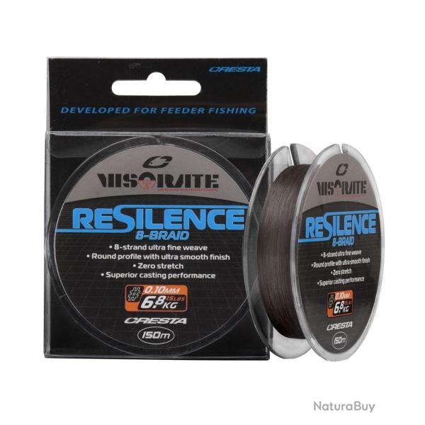 CRESTA FIL DE P�CHE RESILENCE 8 - BRAID 150M CRESTA 0,10mm 150 m