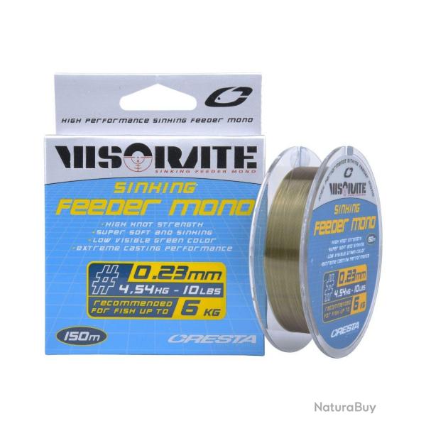 CRESTA FIL DE P�CHE VISORATE SINKING FEEDER MONO 150M CRESTA 0,20mm 150m