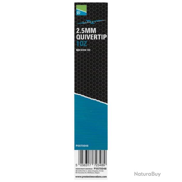 PRESTON SCION FEEDER SUPERA X 2.5MM QUIVERTIPS 1.00OZ YELLOW PRESTON