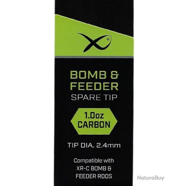 MATRIX SCION FEEDER TOP ETHOS XRC 2,40MM TIP CARBON 1.00OZ RED MATRIX