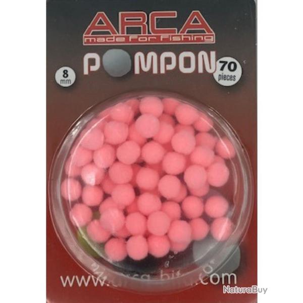 ARCA ESCHES ARTIFICIELLES POMPON 8MM 70 PI�CES ARCA Roze