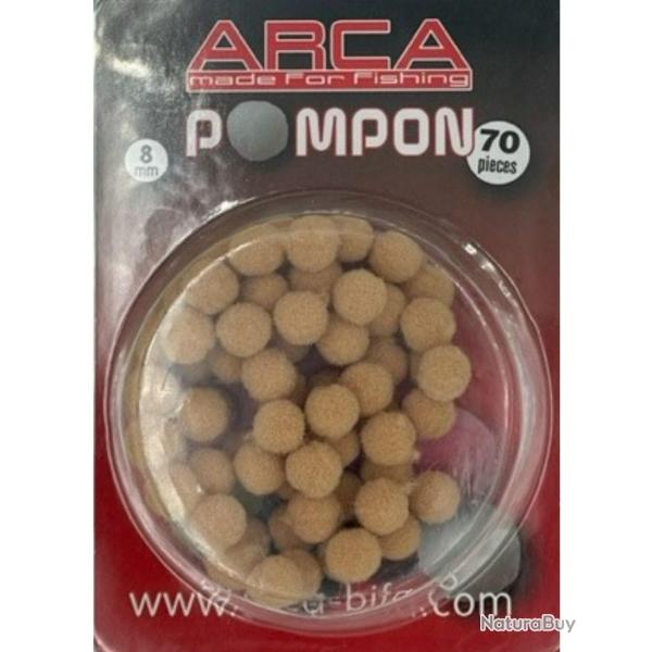 ARCA ESCHES ARTIFICIELLES POMPON 8MM 70 PI�CES ARCA Bruin