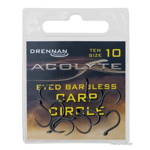 DRENNAN HAME�ONS ACOLYTE CARP CIRCLE EYED BARBLESS 10PCS DRENNAN 10