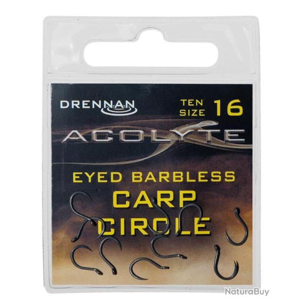 DRENNAN HAME�ONS ACOLYTE CARP CIRCLE EYED BARBLESS 10PCS DRENNAN 16