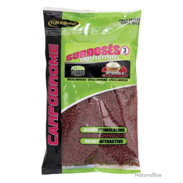 FUN FISHING PELLETS SURDOS�S CREAM & CRANBERRY 3MM 700GR FUN FISHING