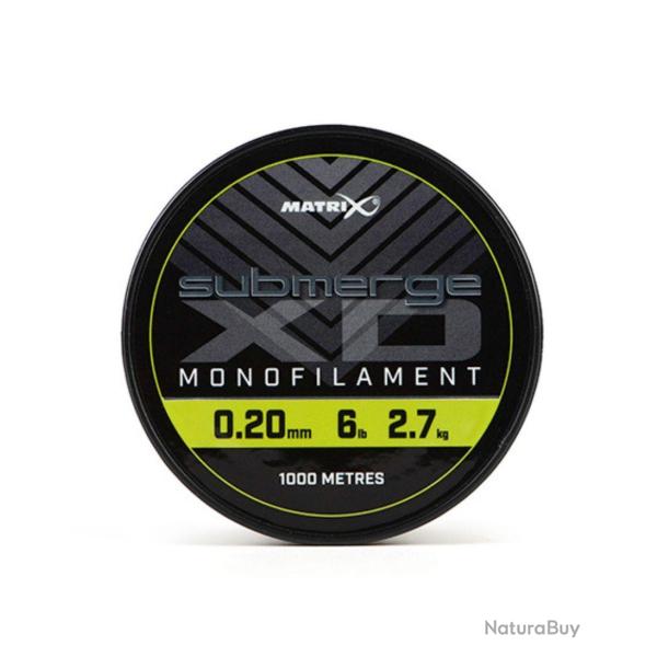 MATRIX FIL DE P�CHE SUBMERGE XB BULK MONOFILAMENT 1000M MATRIX 0,20mm 1000m