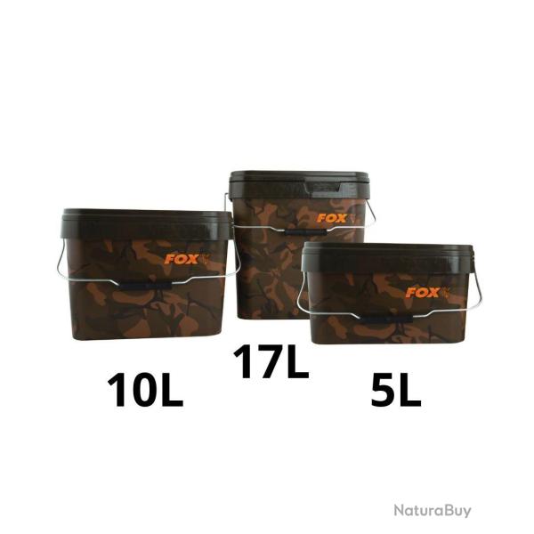 FOX SEAU CAMO SQUARE BUCKETS + COVER FOX 17L