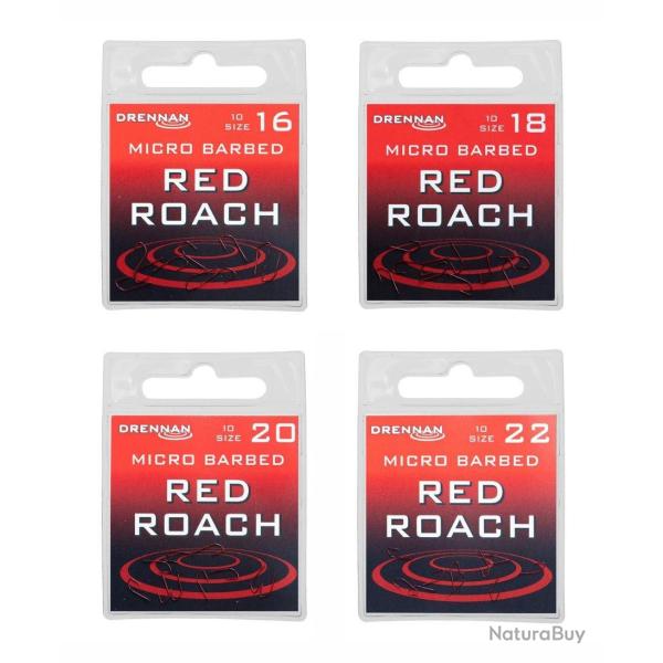 DRENNAN HAME�ONS RED ROACH BARBED 10PCS DRENNAN 20