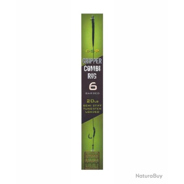ESP BAS DE LIGNE GRIPPER COMBI RIG GREEN BARBED ESP 6 20lb