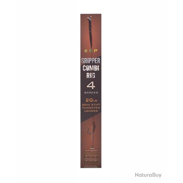 ESP BAS DE LIGNE GRIPPER COMBI RIG BROWN BARBED ESP 4 20lb