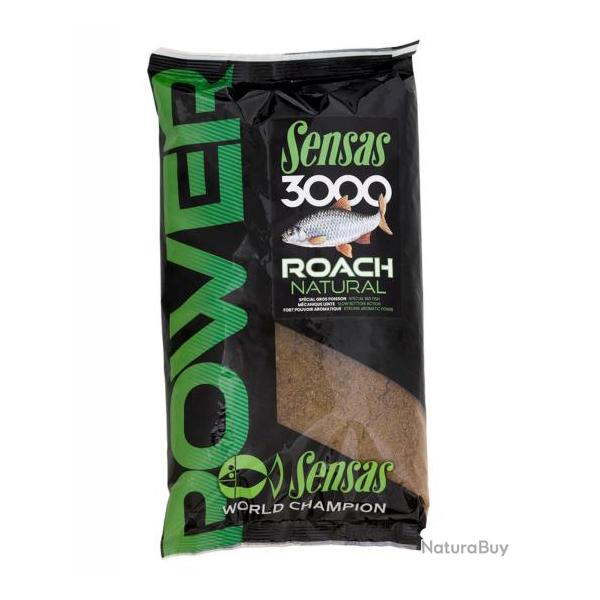 SENSAS AMORCE 3000 POWER ROACH NATURAL 1KG SENSAS