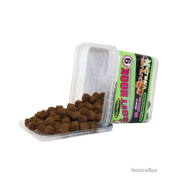 FUN FISHING SOFT HOOKS PELLETS CARAMEL & VANILLA 100GR FUN FISHING 9mm