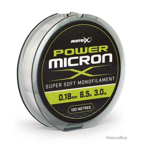 MATRIX FIL DE P�CHE POWER MICRON X 100M MATRIX 0,16mm 100m