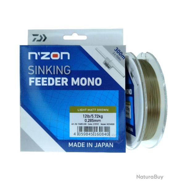DAIWA FIL DE P�CHE N'ZON SINKING FEEDER MONO 300M 0,28mm 300m