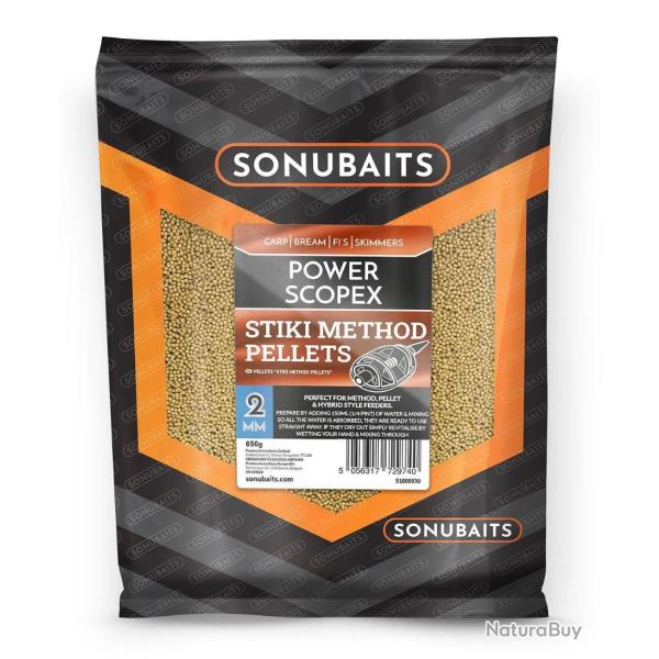SONUBAITS STIKI POWER SCOPEX METHOD PELLETS 2MM SONUBAITS