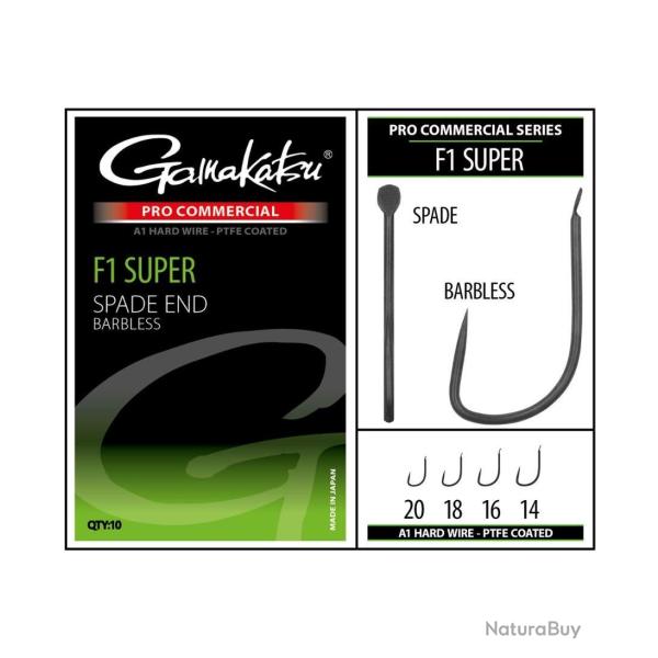 GAMAKATSU HAME�ON PRO COMMERCIAL F1 SUPER SPADE BARBLESS GAMAKATSU 18